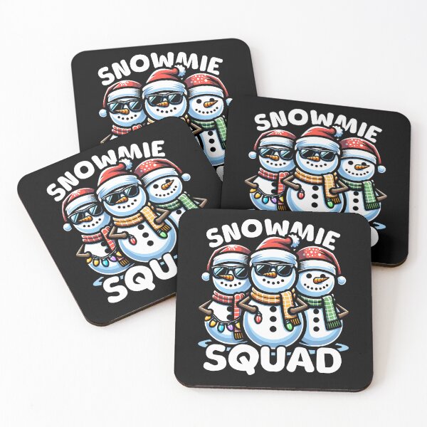 Item preview, Snowmie Squad Cool Snowmen Christmas Squad designed and sold by PrintCrafting.