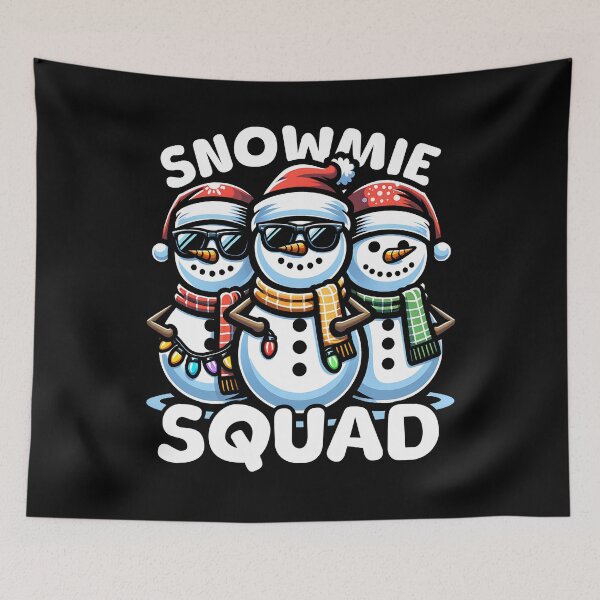 Item preview, Snowmie Squad Cool Snowmen Christmas Squad designed and sold by PrintCrafting.