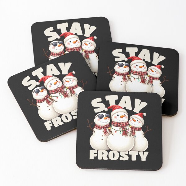 Item preview, Stay Frosty Cool Snowmen Christmas Holiday designed and sold by PrintCrafting.