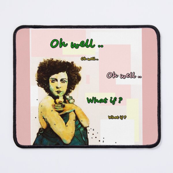 Item preview, oh well and what if, women in a green dress. designed and sold by NessArtByEwa.