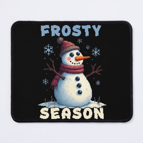 Item preview, Frosty Season Winter Snowman Retro Pixel designed and sold by PrintCrafting.