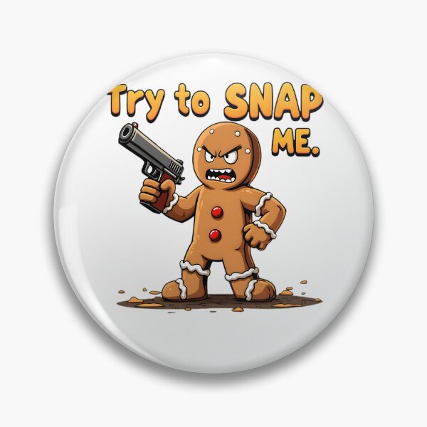 Item preview, Try to Snap Me Funny Gingerbread Christmas designed and sold by PrintCrafting.