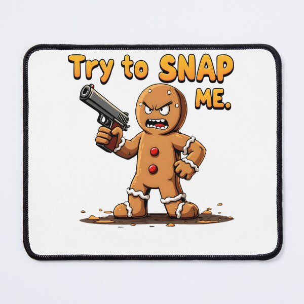 Item preview, Try to Snap Me Funny Gingerbread Christmas designed and sold by PrintCrafting.