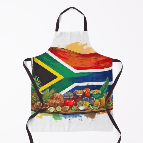 Item preview, South African Flag and Traditional Foods designed and sold by RaiyaTees.