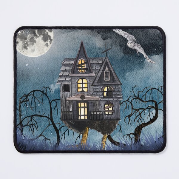 Item preview, Baba Yaga's Hut Taking a Lovely Night Stroll designed and sold by Marguerite Artistry.