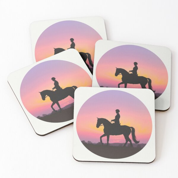 Item preview, Horse and rider sunset backdrop Active Outdoors Inspired Art designed and sold by CDC40.