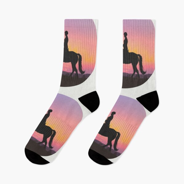 Item preview, Horse and rider sunset backdrop Active Outdoors Inspired Art designed and sold by CDC40.