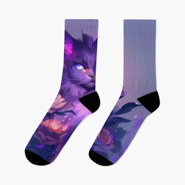 Item preview, Mystical Cat with Glowing Roses designed and sold by kaileena-ai.