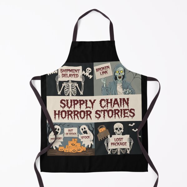 Item preview, supply chain horror stories, logistics and supply chain halloween designed and sold by NoetherSym.