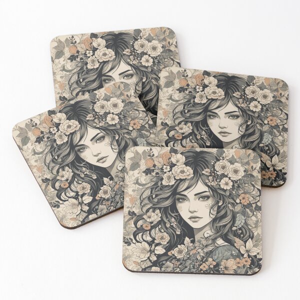 Item preview, Floral Elegance: A Study in Contrast designed and sold by ZenOfAIarts.