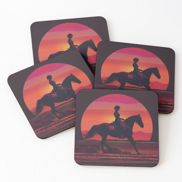 Item preview, Horse and rider sunset backdrop Active Outdoors Inspired Art designed and sold by CDC40.