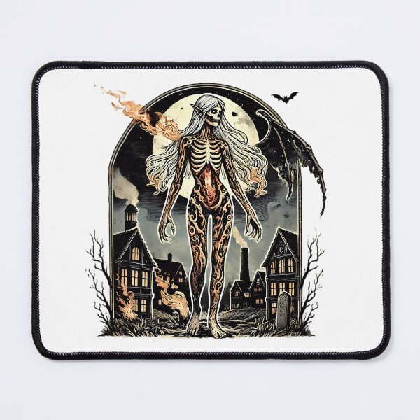 Item preview, The Fiery Skeleton Witch. designed and sold by Linework Studio.