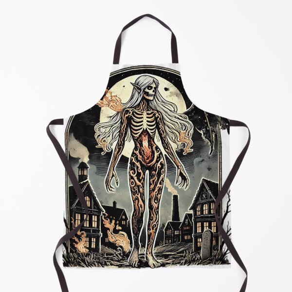 Item preview, The Fiery Skeleton Witch. designed and sold by Linework Studio.