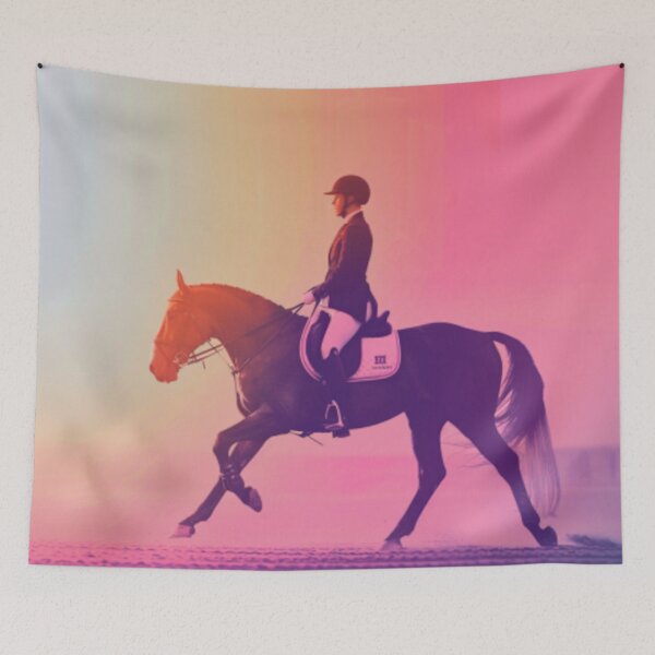Item preview, Horse and rider sunset backdrop Active Outdoors Inspired Art designed and sold by CDC40.