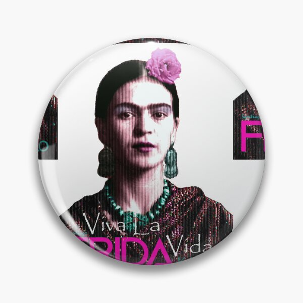 Item preview, Frida with Pink Rose and Viva La Vida designed and sold by Jorge Santiago Jiménez.