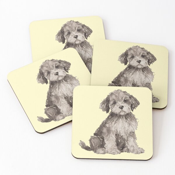 Item preview, Cute Puppy Watercolor (yellow) designed and sold by Magnolia Valley Art.