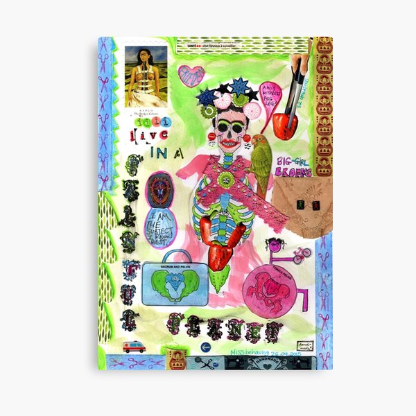 'I live in a painful planet' Canvas Print