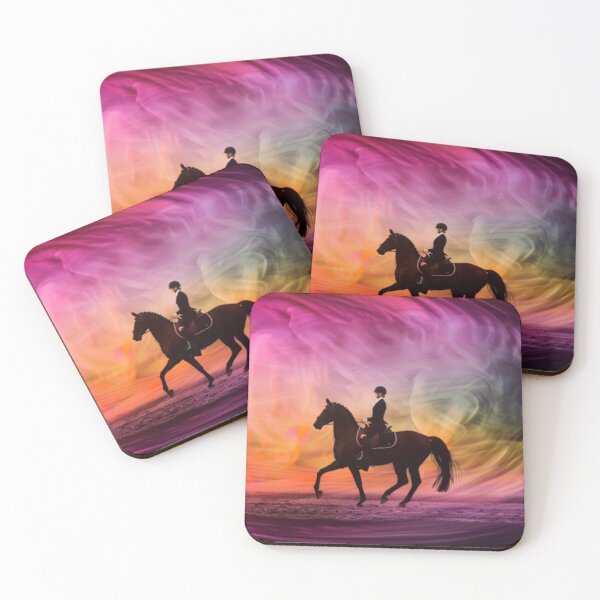 Item preview, Horse and rider sunset backdrop Active Outdoors Inspired Art designed and sold by CDC40.