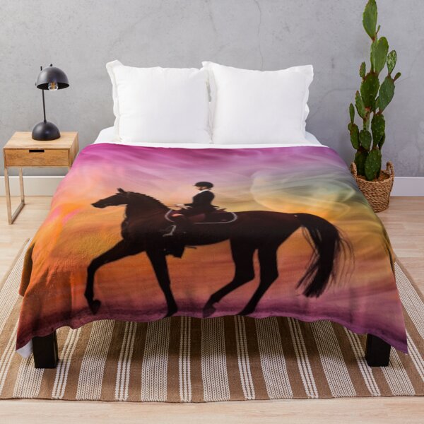 Item preview, Horse and rider sunset backdrop Active Outdoors Inspired Art designed and sold by CDC40.