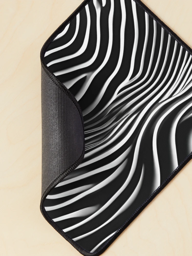 Thumbnail 2 of 5, Mouse Pad, Subtle Black Ripple Wave Design designed and sold by Have Mercy.