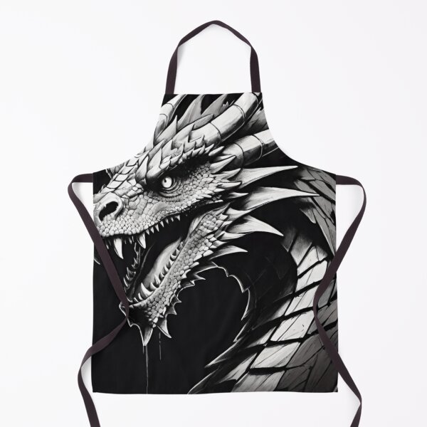 Item preview, Detailed Dragon in Striking Black and White designed and sold by GrizzlyCollective.