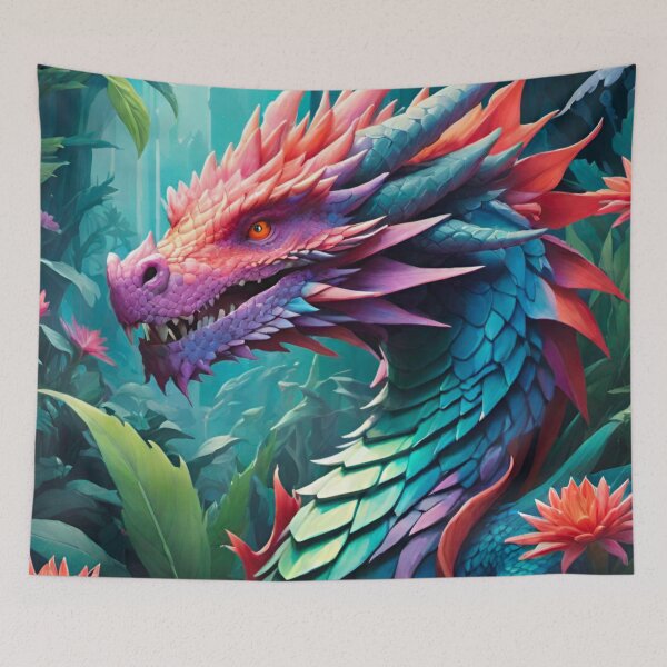 Item preview, Dynamic Dragon Design with Stunning Colors designed and sold by GrizzlyCollective.