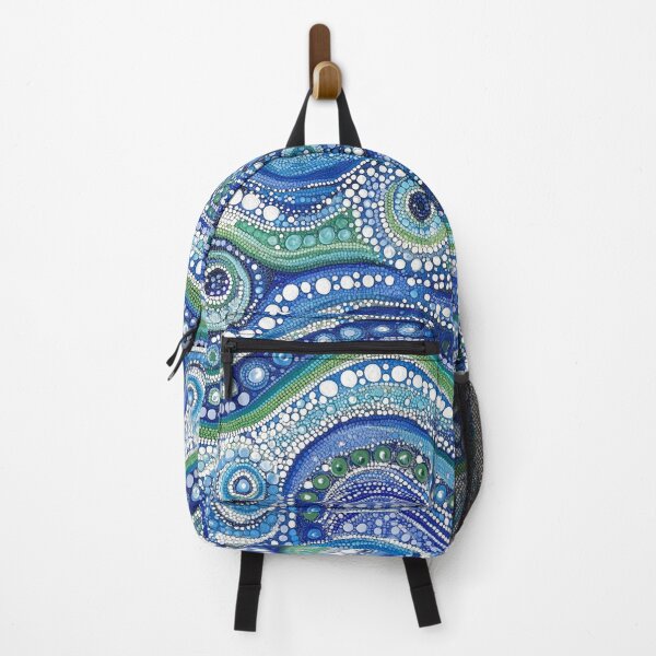 Item preview, Aboriginal Inspired Dot Art - With Fossils Waves designed and sold by GrinGalore.