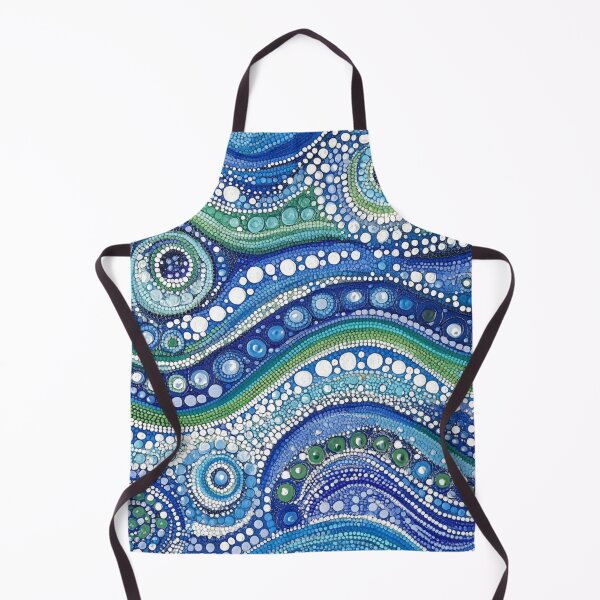 Item preview, Aboriginal Inspired Dot Art - With Fossils Waves designed and sold by GrinGalore.