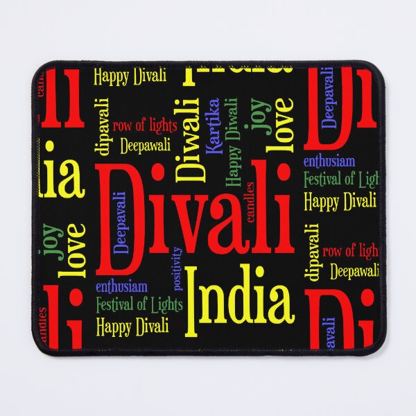 Item preview, Festival Of Lights Diwali Word Collage designed and sold by taiche.