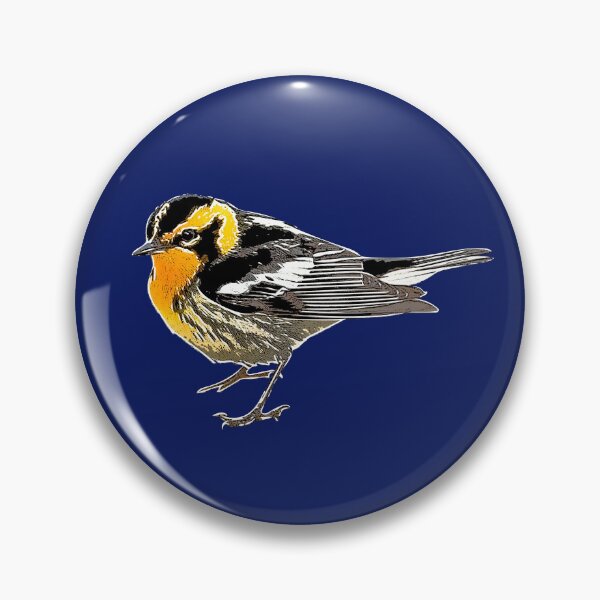 Item preview, Blackburnian Warbler White Alternate Design  designed and sold by designsasstultd.