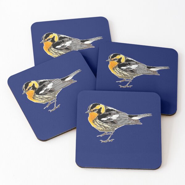 Item preview, Blackburnian Warbler White Alternate Design  designed and sold by designsasstultd.
