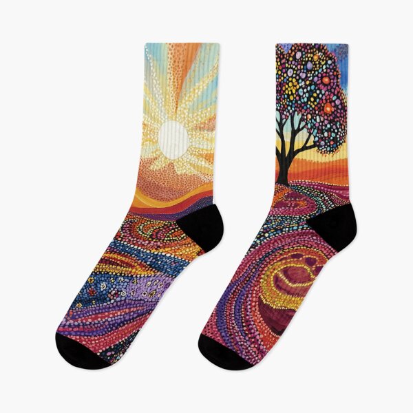 Item preview, Aboriginal Inspired Dot Art - Perfect Day designed and sold by GrinGalore.