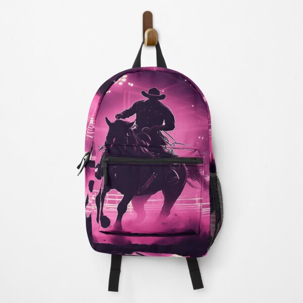 Item preview, Horse and rider rodeo bucking bronco monochrome silhoutte Active Outdoors Inspired Art designed and sold by CDC40.