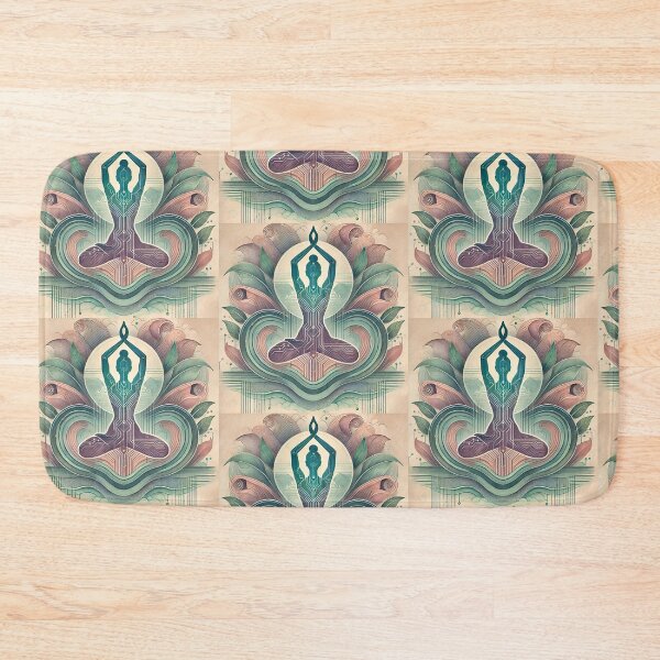 Item preview, Digital Harmony: Yoga in the Connection of Nature and Technology designed and sold by neroprint4U.