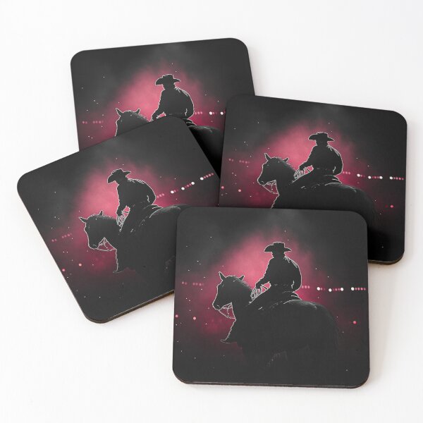 Item preview, Horse and rider rodeo bucking bronco monochrome silhoutte Active Outdoors Inspired Art designed and sold by CDC40.
