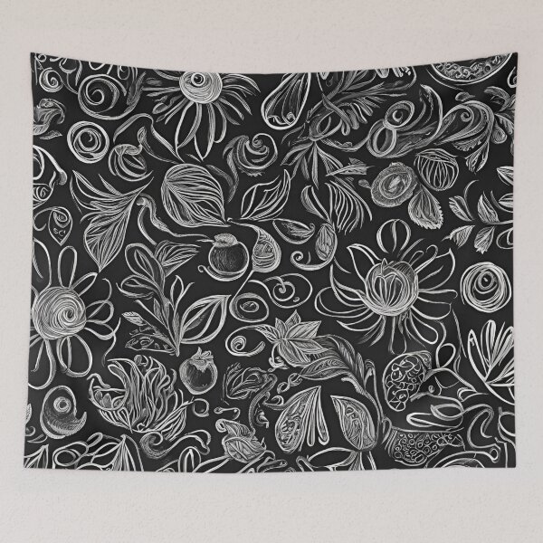 Item preview, Hand-Drawn Black Doodle Art designed and sold by Have Mercy.