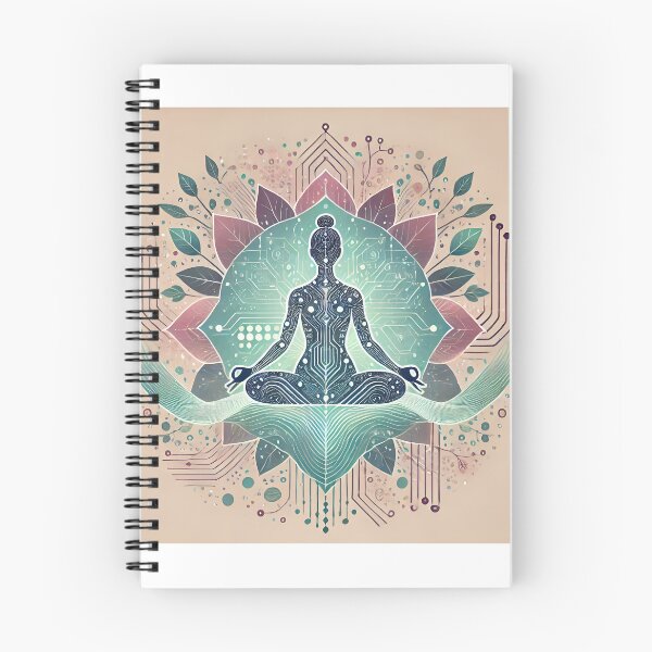 Item preview, Digital Harmony: Yoga in the Connection of Nature and Technology designed and sold by neroprint4U.