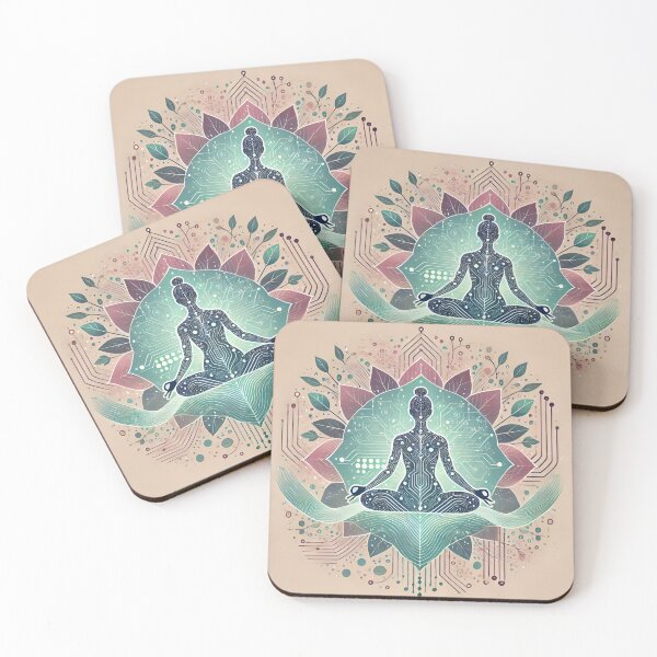 Item preview, Digital Harmony: Yoga in the Connection of Nature and Technology designed and sold by neroprint4U.