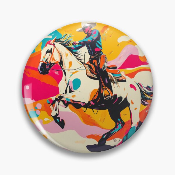 Artikelvorschau, Pferd und Reiter Rodeo psychedelisch Aktiv Outdoor Inspiriert entworfen und verkauft von CDC40.
