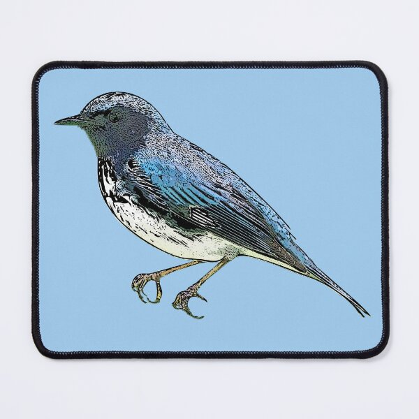 Item preview, Black-throated Blue Warbler Black Alternate Design  designed and sold by designsasstultd.