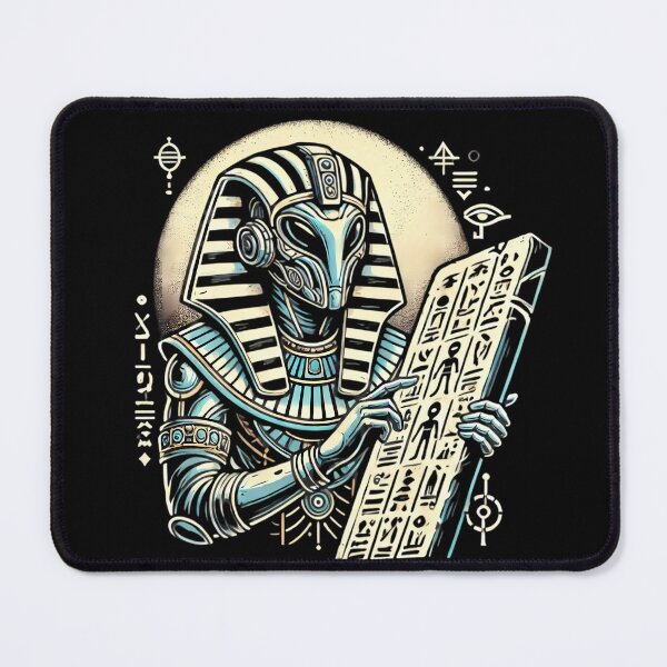 Item preview, Cyber Pharaoh of the Future designed and sold by Linework Studio.