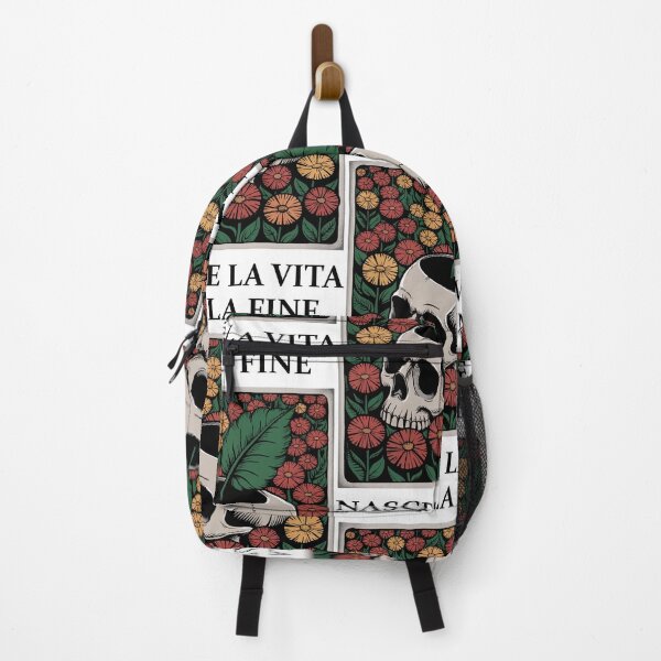 Item preview, Fancy Skull with a green leaf and field of flowers in vintage motive designed and sold by Jakub Nowak.
