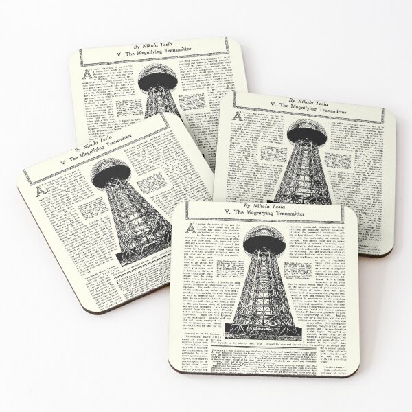 Item preview, Nikola Tesla Magnifying Transmitter Poster designed and sold by HighIQHistory.