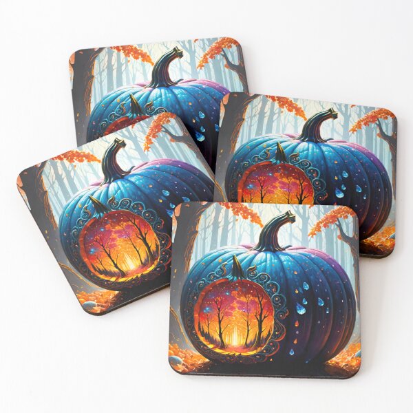 Aperçu de l'œuvre Citrouille d'Halloween colorée pour une ambiance festive créée et vendue par GrizzlyCollective.