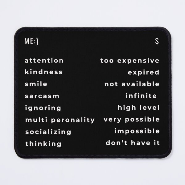 Item preview, Me Pricing Menu Funny Ironic Gifts  designed and sold by PientkaArt.