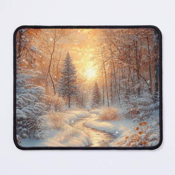 Item preview, Enchanted Winter Forest at Sunset designed and sold by MargaretWiktor.