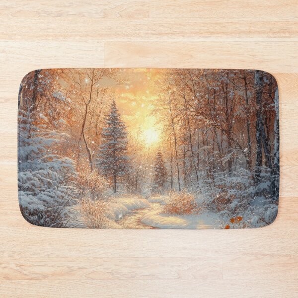 Item preview, Enchanted Winter Forest at Sunset designed and sold by MargaretWiktor.