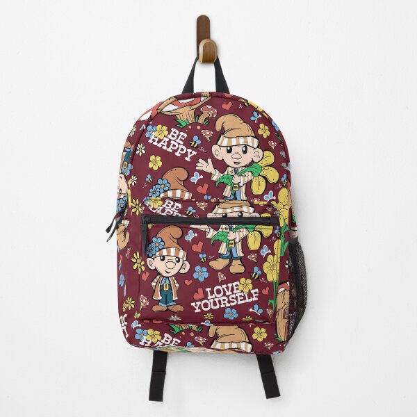 Item preview, Cute Gnome Seamless Pattern Maroon BG designed and sold by Jessica Erin.