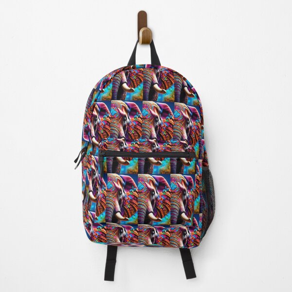 Item preview, multicolor Elephant Face abstract art designed and sold by Best-Art-Design.