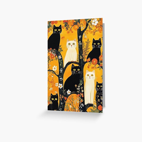 Item preview, Cats in a Blooming Tree designed and sold by WhimsyPixs.
